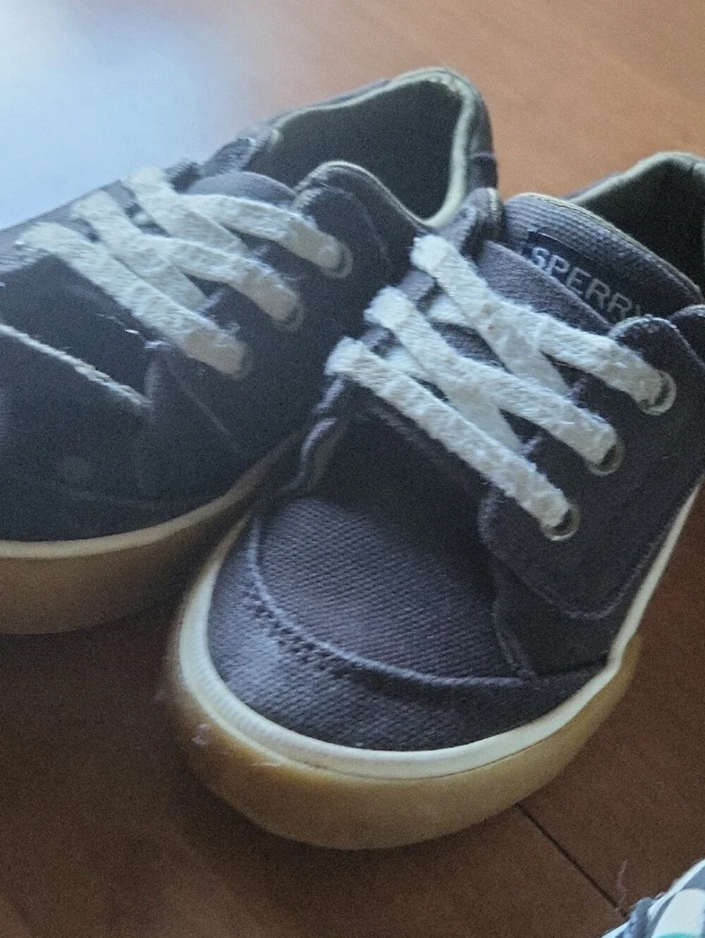 Vans Kids' Black Canvas Slip-On & SPERRT Sneakers - 2 Pair TODDLER BOY 7